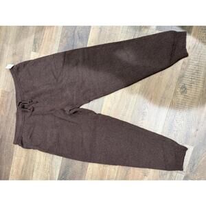 Auden Women's Brown Knit Sweater Joggers 2X